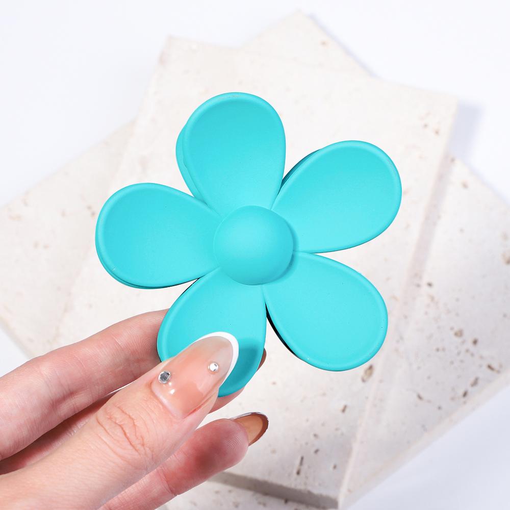 1Pcs Women Solid Color Flower Acrylic Hair Claw for Girls Sweet Pearl Hair Clamps Hair Crab Headband Clips Hair Accessories