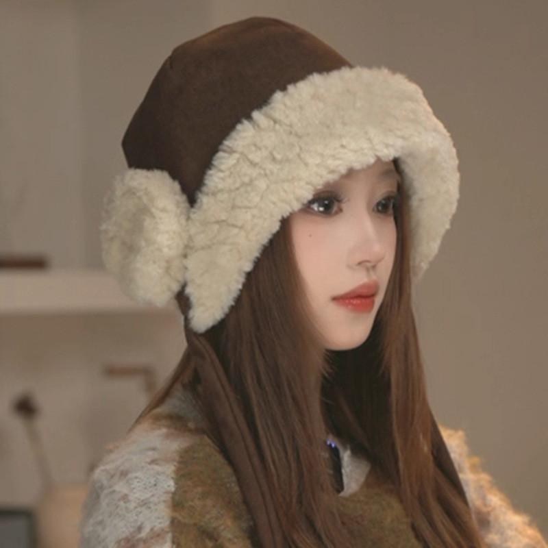 

Winter Knitted Beanie Cap With Windproof Design For Outdoor Commuting кофейный