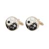 Shell Men Cufflinks Gradient Color Geometric Cufflinks French Shirt Cufflinks  Men Accessories