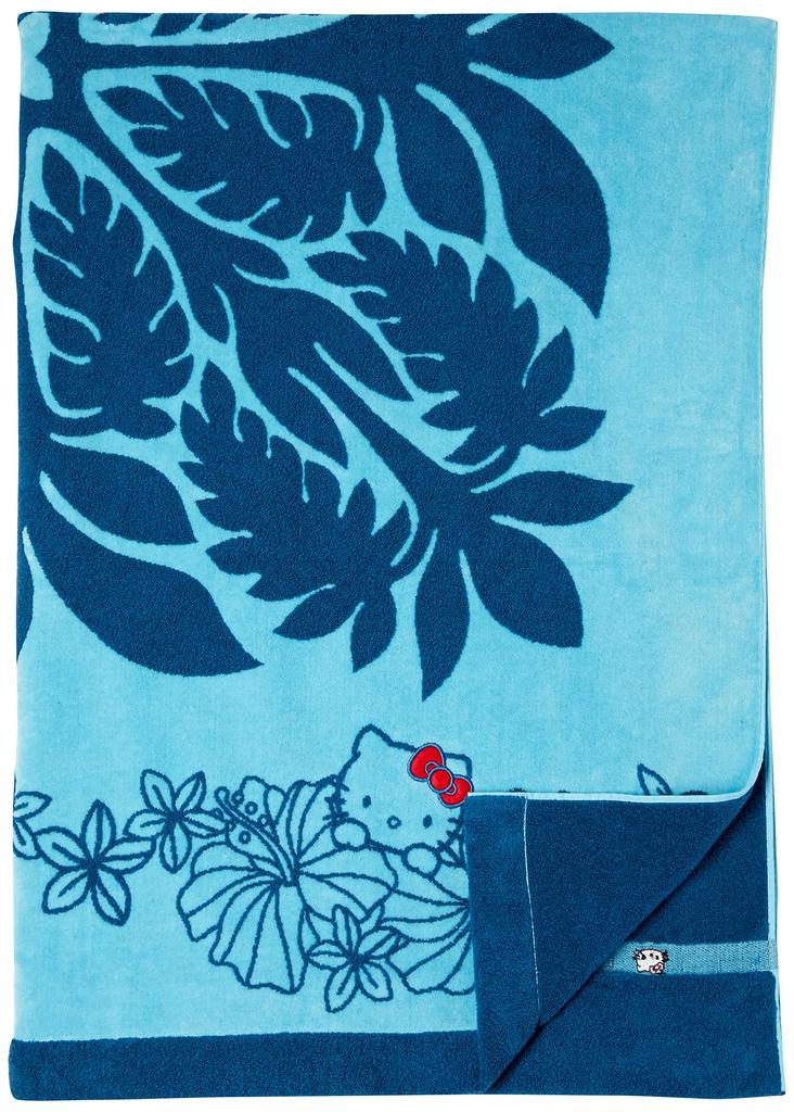 Hawaiian Quilt Pattern Hello Kitty & Lei Towel Blanket (Cathy Mum x Hello Kitty)