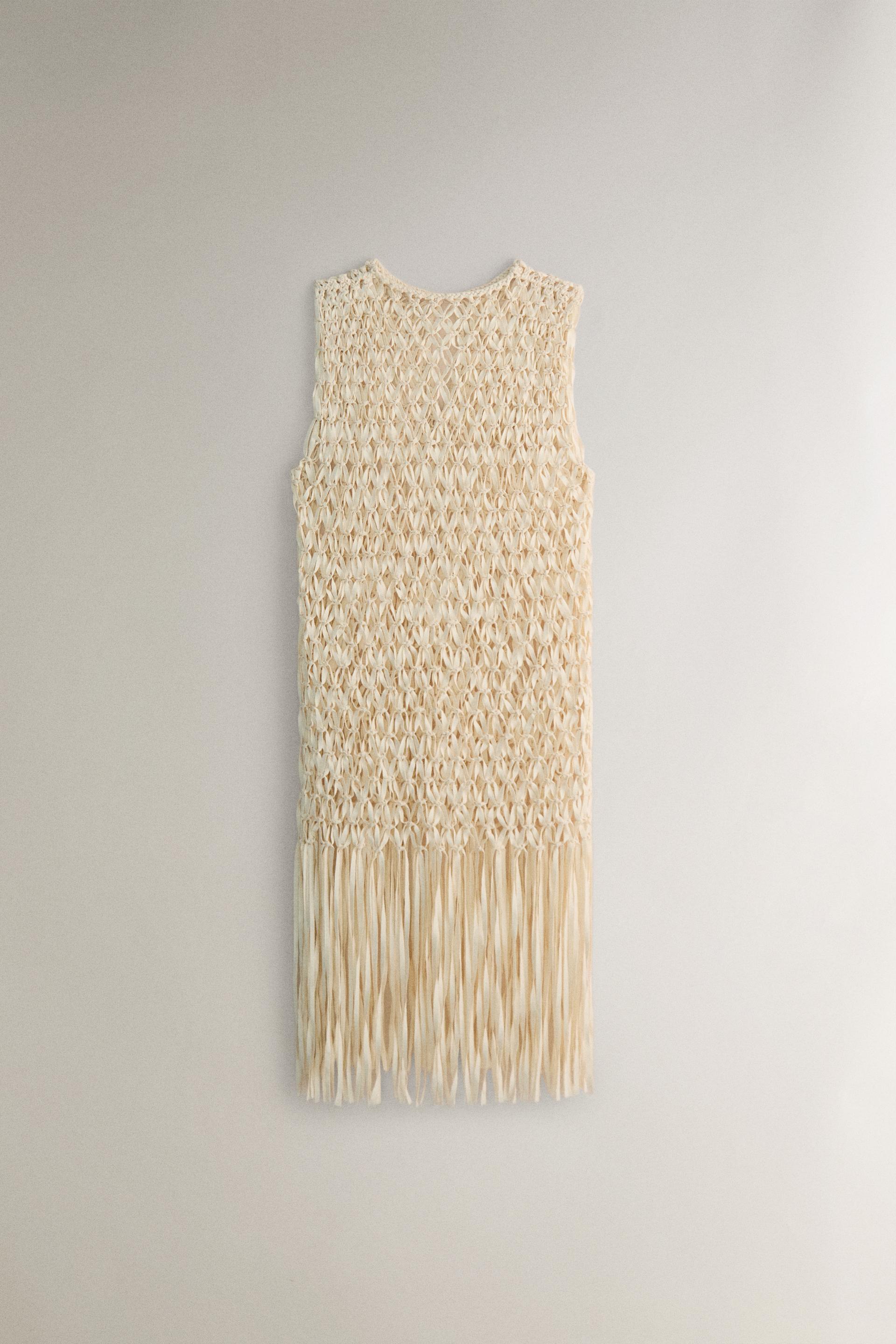 

ПЛЯЖНОЕ ПЛАТЬЕ ИЗ ХЛОПКА С бахромой