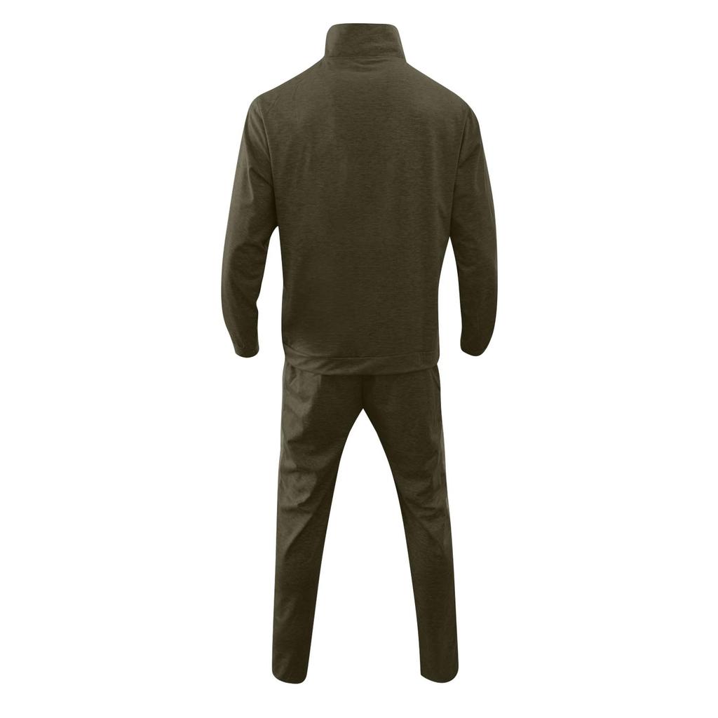 Men's Turtleneck Casual Sportswear Trendy Suit Zipper Jacket Trousers Suit