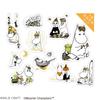 World Craft Moomin Glitzerflocken Gold Schnork-Frau Aufkleber, Folie, MOKFS-104