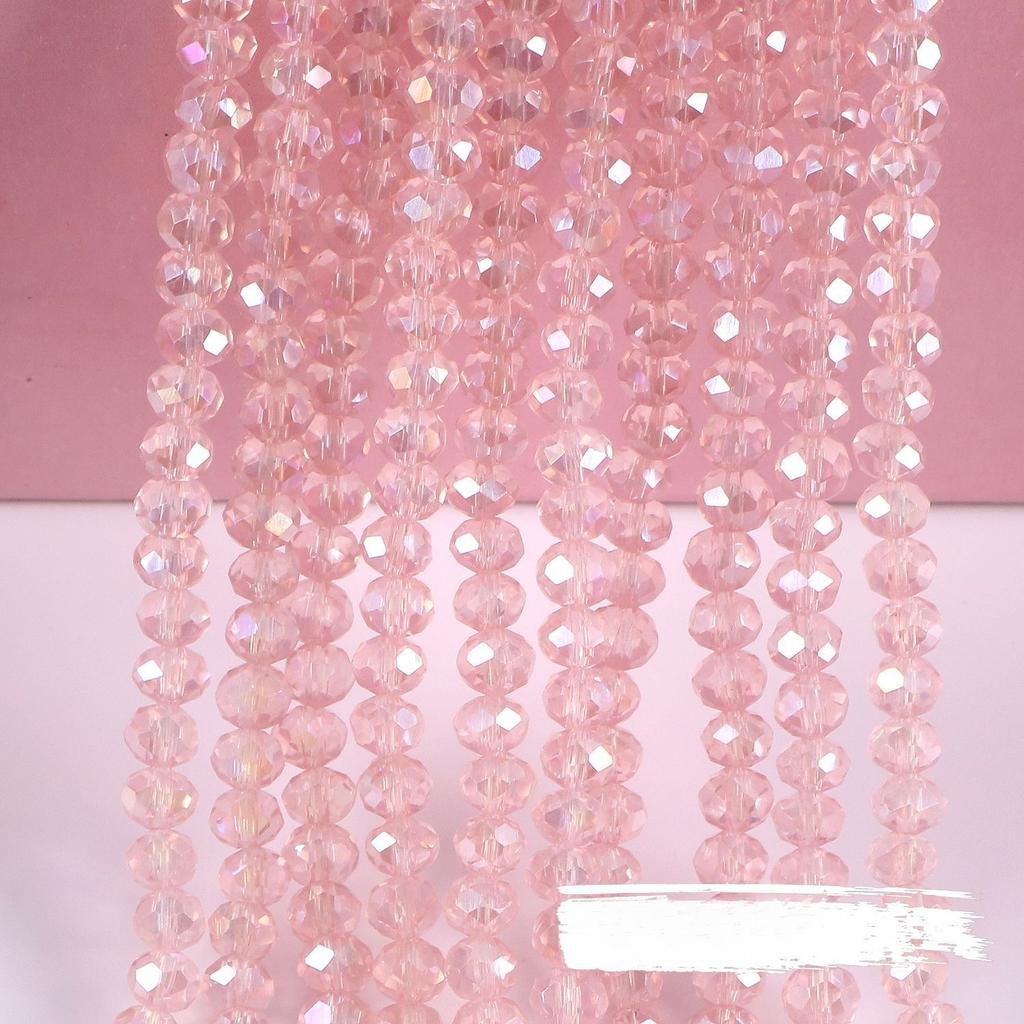 8mm Glass Cut Flat Bead, Wheel Bead, DIY Jewelry Accessory, Bracelet Bead, Crystal Loose Bead