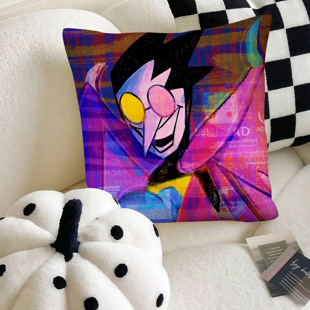 Game DDeltarune Spamton Pillow Case Fashion Square Pillowcase Bedroom Sofa Room Ins Decoration Leisure