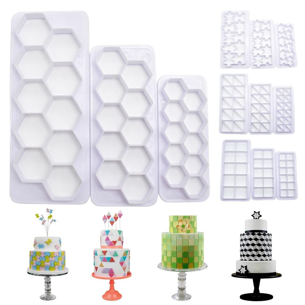 3PCS SET DIY Baking Mold Cake Decoration Baking Molds for Paste Sugar ...