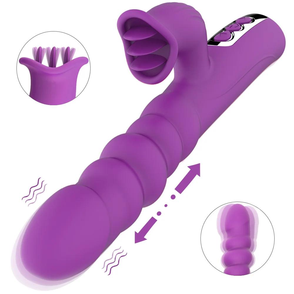 Tongue Licking Vibrator Clitoris Stimulator  Lick Toy for Women Vagina G Spot Massage Toy for Female Adult JoinJJtoy