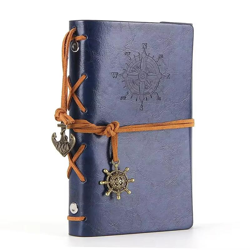 Retro Notebooks Journals Agenda Binder Sketch Book Leather Soft Cover Replaceable Kraft Paper Inner Korean Stationery