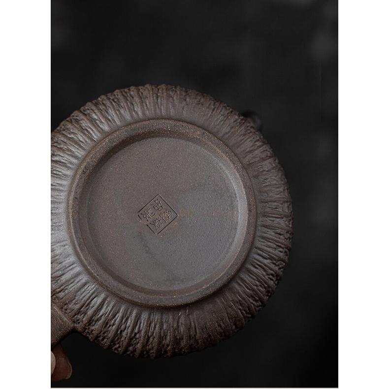 250ml Old Rock Clay Gilded Teapot Ceramic Anti-scald Heat-resistant Tea Set