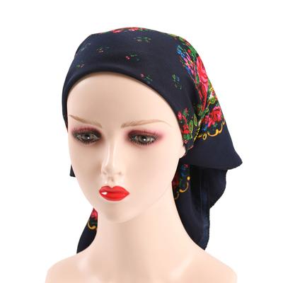 70*70cm Luxury Floral Print Square Bandana Head Scarves