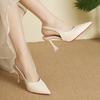 Fashion 2025 New Summer Slip-on Women's High Heels Sexy Slingbacks Office and Career Fashion Best Seller Closed Toe Sandalszapatos Mujer