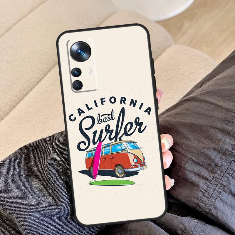 Combi Van Surf Case For POCO F5 X5 X3 Pro F4 X4 F3 C65 Cover For Xiaomi 13T Pro 11T 12T 14 12 13 Lite 12X