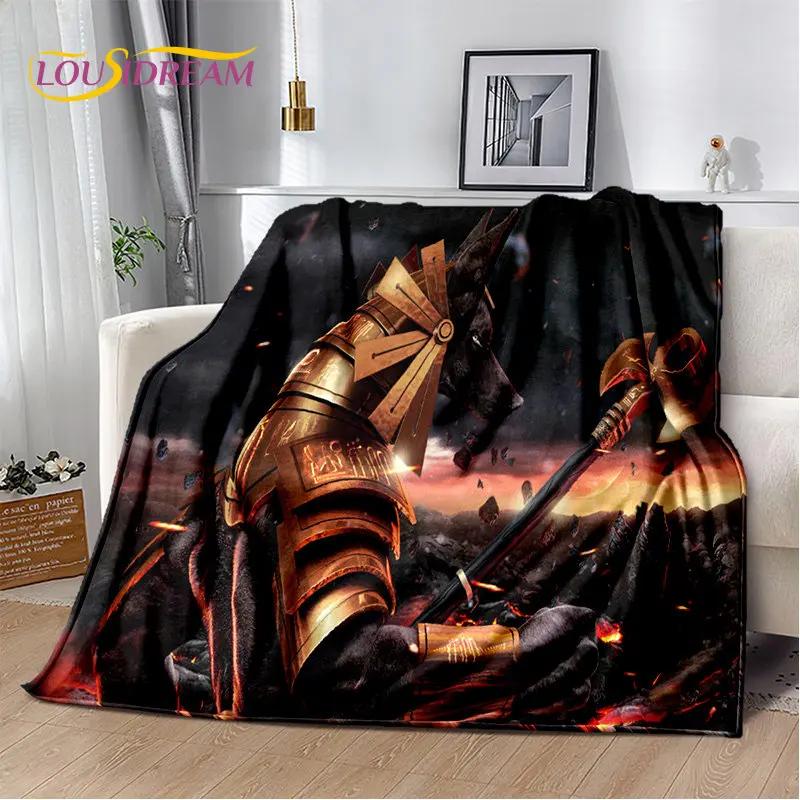Anubis Egypt Death Mythology Horus Soft Plush Blanket,Flannel Blanket Throw Blanket for Living Room Bedroom Bed Sofa Picnic Kids