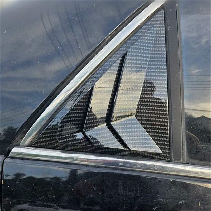 Seventh Generation Honda Accord Rear Triangle Window Louvers (2003-2007) - Mustang Style Exterior Modification.