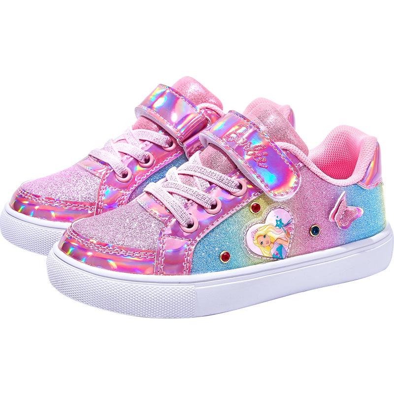 

Красочные парусиновые туфли для девочек-принцесс: Мода Весна и Осень 2025 - Универсальная, Удобная Спортивная и Повседневная Одежда 31 розовый