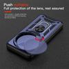 KEYSION Shockproof Armor Case for Xiaomi 15 Ultra 5G Slide Camera Lens Protection Ring Stand Phone Back Cover for Xiaomi15 Ultra