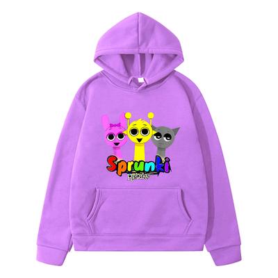 Sprunki Herbst Print Hoodies Fleece Sweatshirt Jungen Pullover y2k Sudadera Sprunki Anime Hoodie Kawaii Jacke Kinderkleidung Mädchen