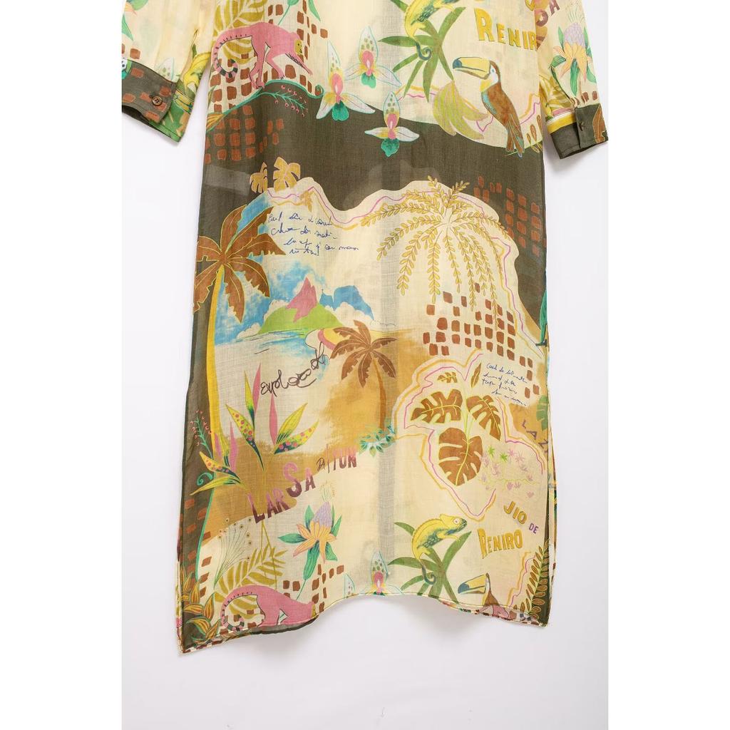 Fashion Printed Long Sleeve Midi Women's Long for Elegant Chic Ladies Party Dresses Plus Size