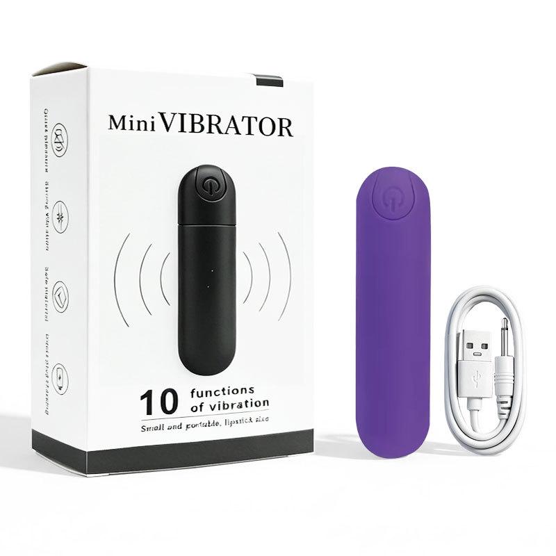 Dobíjecí bezdrátový vibrátor pro páry s deseti režimy - Mini masážní přístroj se silnou vibrační kuličkou a análním kolíkem.