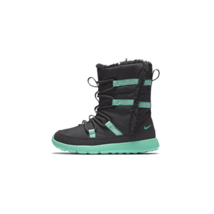 New Nike Roshe One Anti-Kick Water-Resistant Crew Kids' Boots Black Children Aged 3-7 Years Old 859415-002