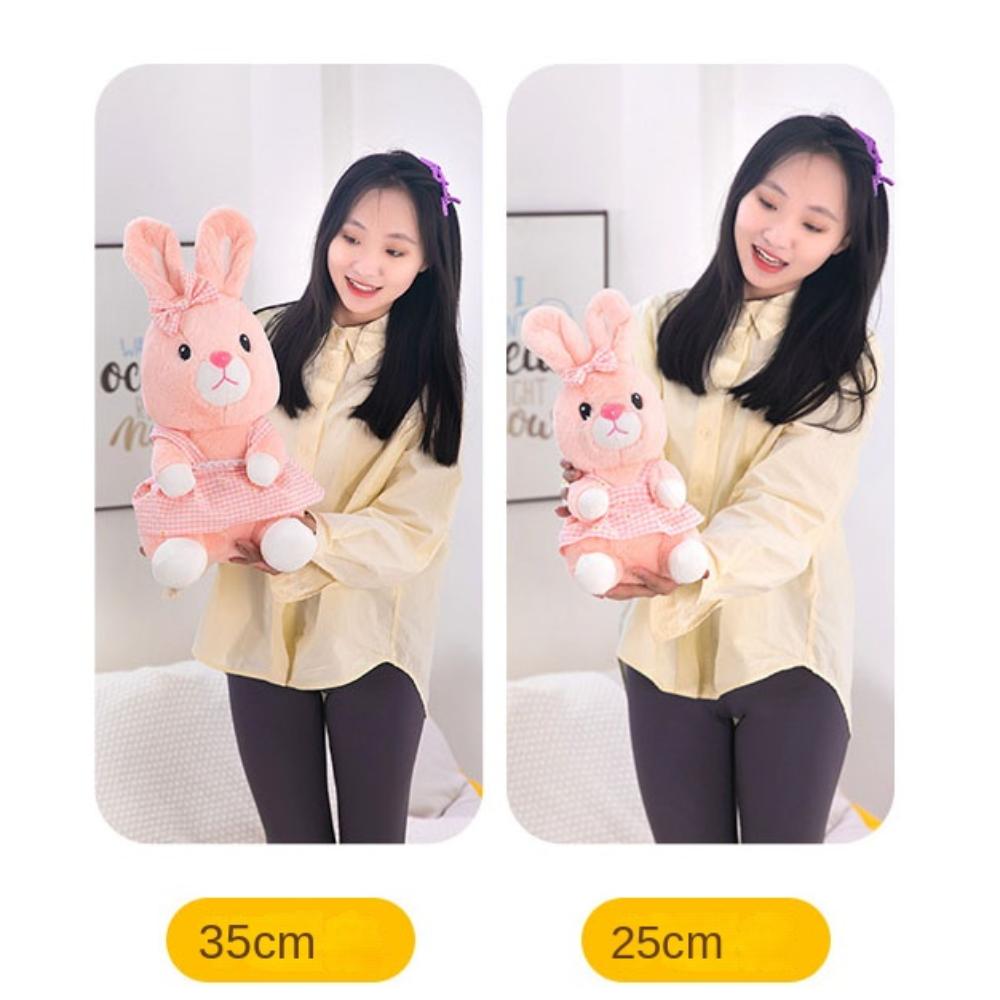 Soft Pink Rabbit Plush Doll PP Cotton Rabbit Stuffed Toy Cute Rabbit Plush Toys  Kids Gifts
