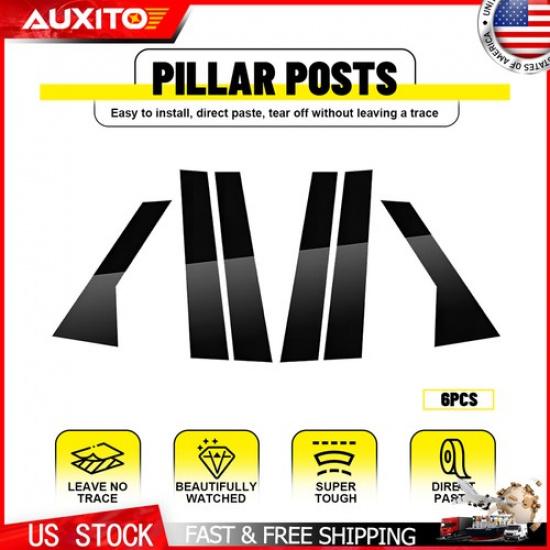 For Range Rover Sport 2014- 6PCS Gloss Black A B Pillar Posts Covers Trim
