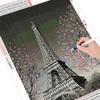 5D-Diamantgemälde, komplett, rund, quadratisch, Eiffelturm, Bilder von Strasssteinen, Diamant-Stickerei, Landschaft, Mosaik, Bastelset