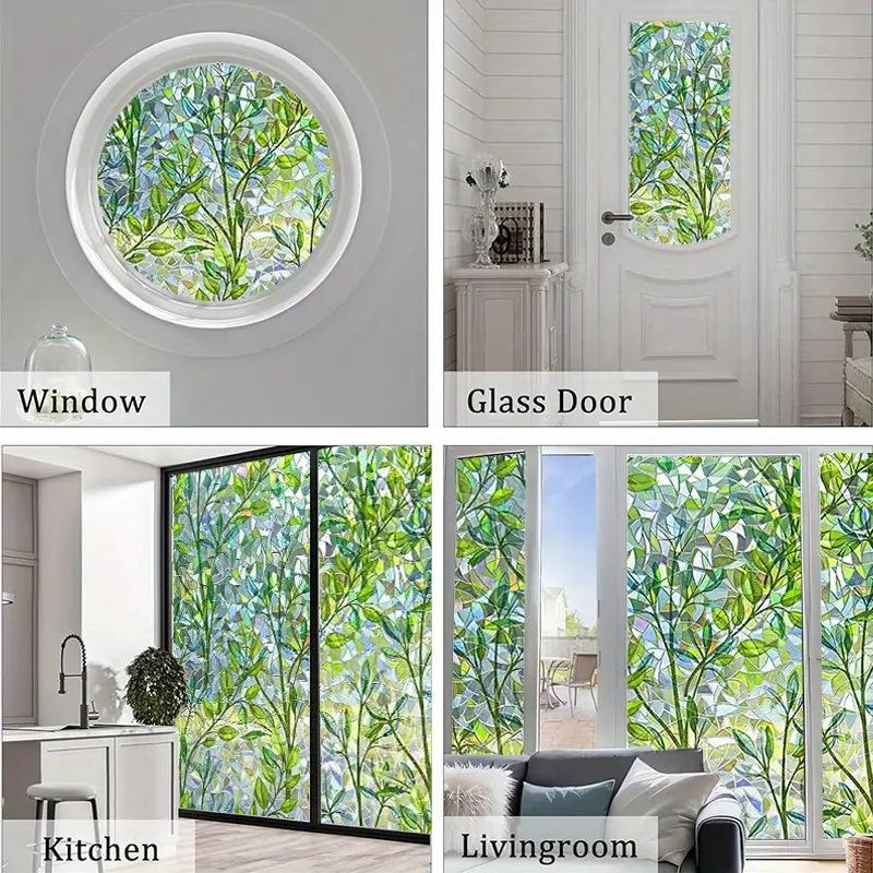 1PC PVC Aesthetic Natural Fit Showcase Moisture-proof Balcony Glass Waterproof Bedroom Window Sticker Bathroom Long-lasting