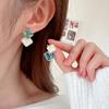 Women's Light Luxury Design Elegant Vintage Square Earrings Fashionable And Versatile Niche Design Geometric Earrings