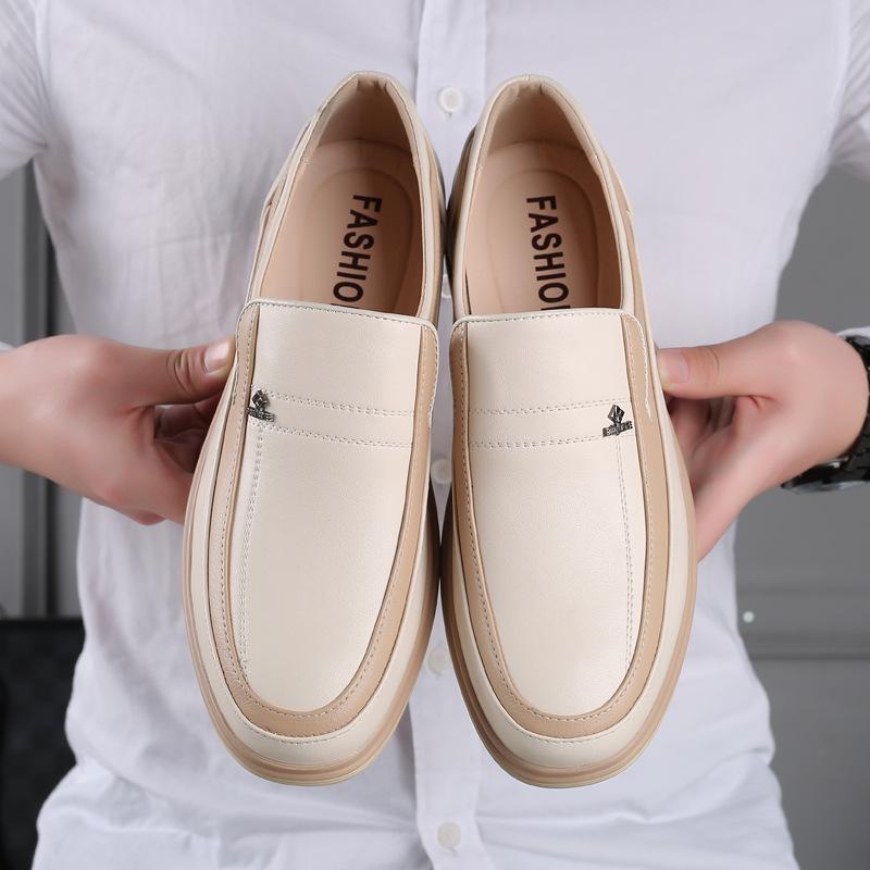Men's Breathable Leather Business Casual Formal Shoes Trendy Comfortable Wear-resistant Youth Modelmen's Business Leather Shoes