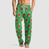 Men's Knitted Fashion Print Pocket Casual Pants Pajama Pants