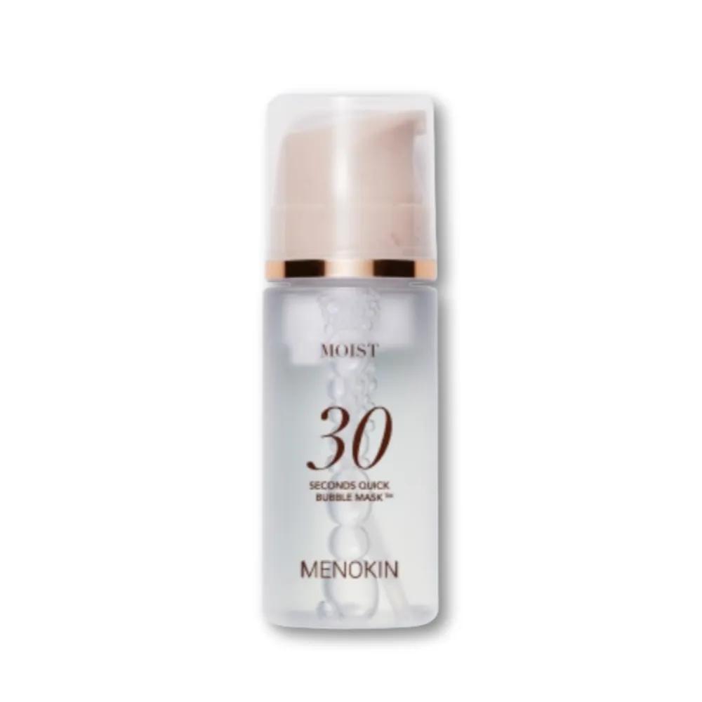

MENOKIN 30-Second Quick Bubble Mask Pack Hyaluronic Acid Bubble Pack Moist 95ml 1 Count (+Free Pack Brush)