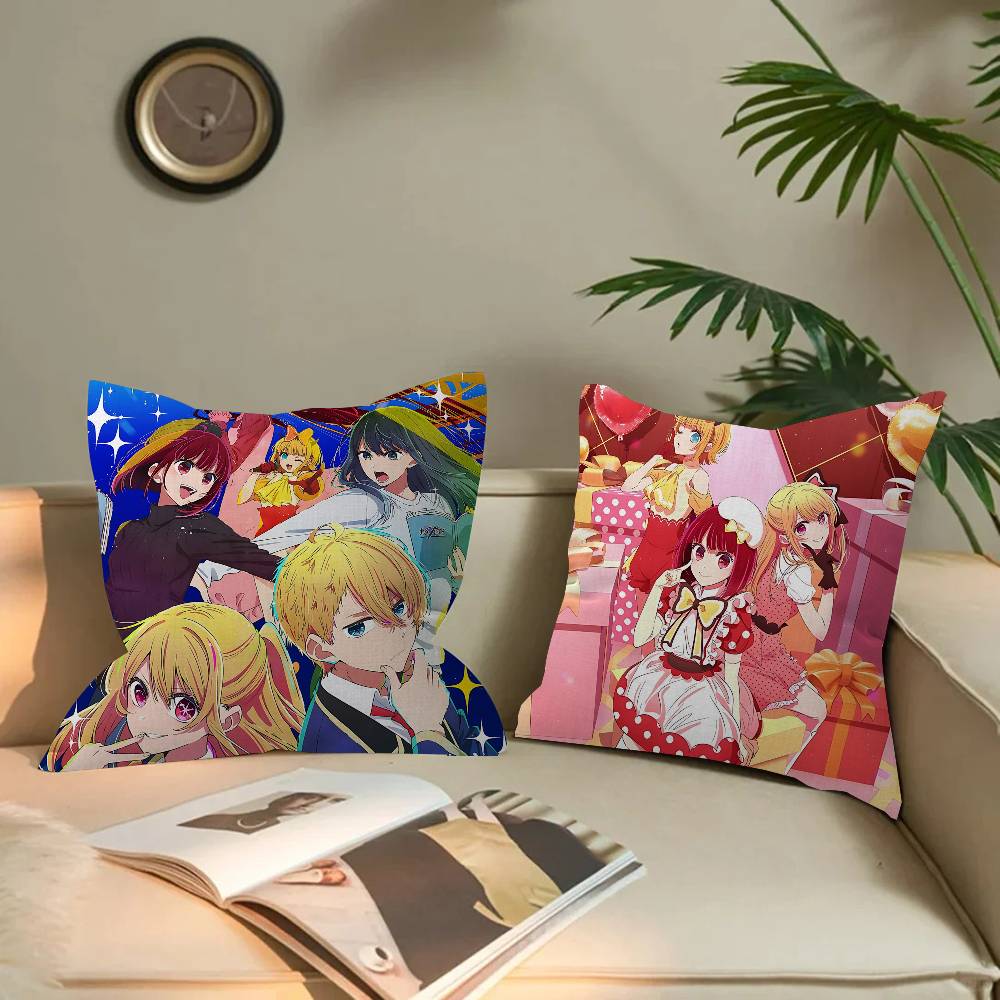 Japanese Anime OSHI NO KO Pillow Anime Pillow Sofa Bed Head Pillow Cover Cushion Cover 45x45 Cm Fashion