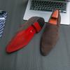Men's Cross-Strap Leather Shoes: Formal, Fashionable, and Comfortable for Spring/Autumn in Sizes 38-46.