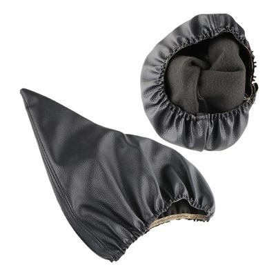 2Pcs Car Shift Shifter Dust Cover for BMW 3 Series E36 E46 M3 Handball Handbrake Shifter Head Black Leather Protective Covers
