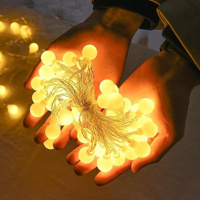 Warm White Christmas Tree Decorative Light Strips with Battery Box