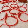 Good Luck 12 Constellation Zodiac Sign Braided Animal Couples Bracelet for Men Women Red Rope Bracelet New Year Jewelry Gift