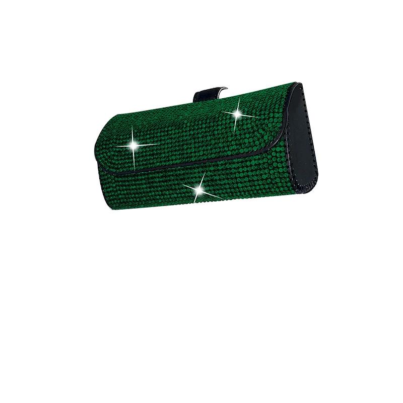 Kristall Auto Sonnenbrillenhalter Etui Getränkehalter Auto Sonnenbrillenbox Clip Strass Auto Bling Zubehör für Damen