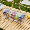 Transparent Fruit Snack Container Detachable Condiment Box Multifunction Seasoning Case  Party