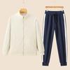 Women's Spring & Autumn Casual Running Two-Piece Set: Long Sleeve Top & Loose Pants, Breathable & Fashionable