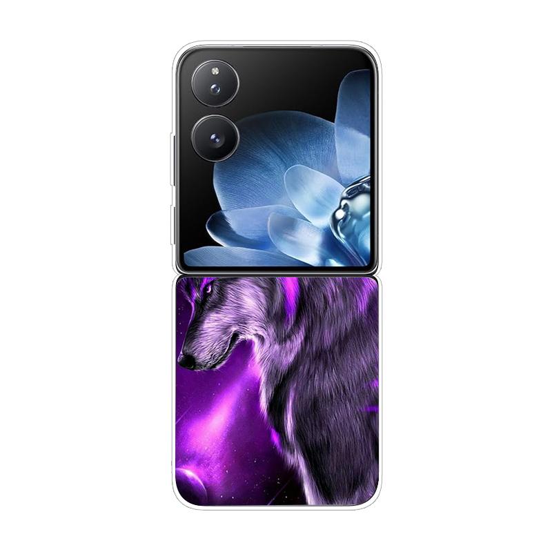 Hard PC Cover For Xiaomi Mix Flip ShockProof Phone Case For Mi Mix Flip 5G Ultra-Thin Back Clear MixFlip Shell Cover Coque Funda