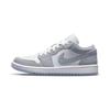Jordan Air Jordan 1 Slip Resistant Coverage Low top Vintage Basketball Shoes Women's Gray Blue DC0774-105(Team59-)