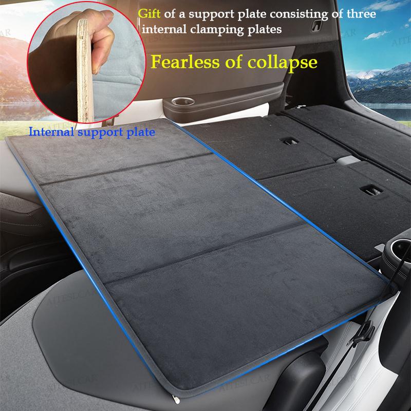 For Tesla Model YL Launch2026 Inflatable Air Mattress Outdoor Camping Inflatable Special Suede Fabric Car Travel Bed Accessories