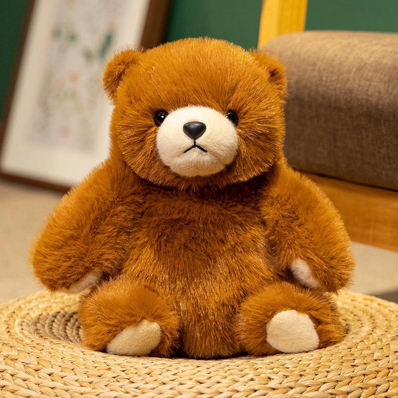 

Cute bear hug bear doll plush toy polar bear teddy bear doll children soothing rag doll 25cm（0.3kg）