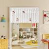 White Lace Half Curtain Cute Cherry Design Window Door Short Curtain Cabinet Wardrobe Furniture Dust-proof Curtain Sheer Voile