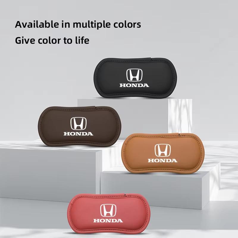 Leather Car Pillow Car Knee Pad Elastic Memory Foam Leg Pad For Honda Civic Fit Jazz Accord Pilot CRV Odyssey Passport City HRV LV4