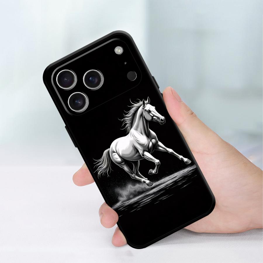 Running Horse Case for Apple iPhone 17 Pro Max XR XS MAX 15 Pro 7 8 14 13 16 Air 12 11 Funda Phone Cover