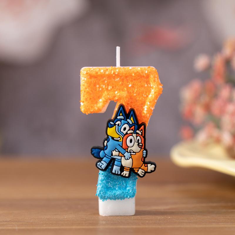 Cartoon Number Birthday Candles for Children's Cake Party Decorations