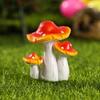 Tiny Mini Mushrooms Fairy Garden Mushrooms Colorful Mushroom Figurines Ornament for Home Decoration Supplies Plant Micro