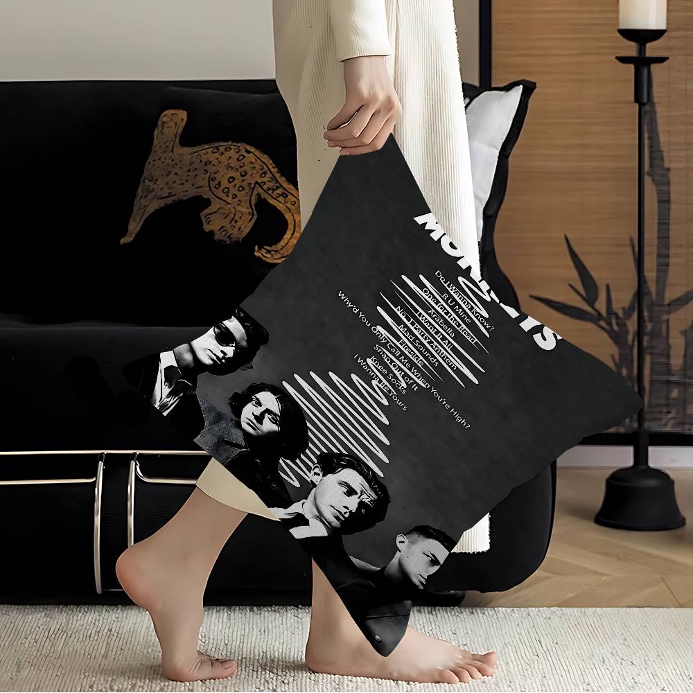A-Arctic M-Monkeys Rock Band Cushion Cover Car Throw Pillow Case For Sofa Car Christmas Gift 40X40Cm 45X45Cm